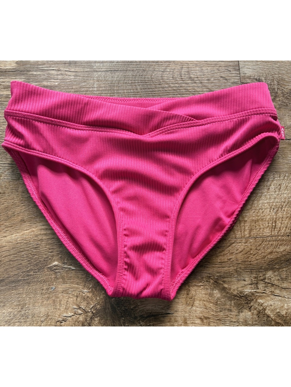 Abercrombie Kids Pink Ribbed Bikini Bottoms Size 13/14 Medium